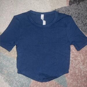 lululemon athletica Blue Crop Top